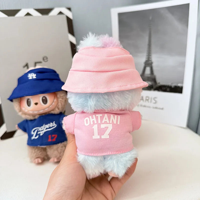 Athletic Fashion Pack for Labubu Dolls (Baseball Jacket Style)