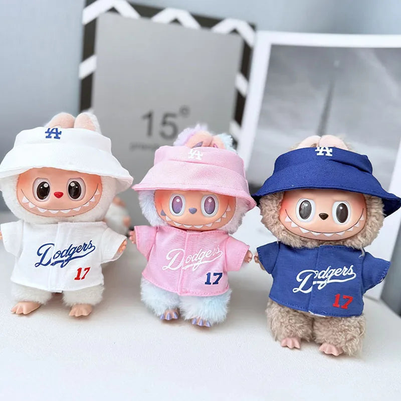 Athletic Fashion Pack for Labubu Dolls (Baseball Jacket Style)