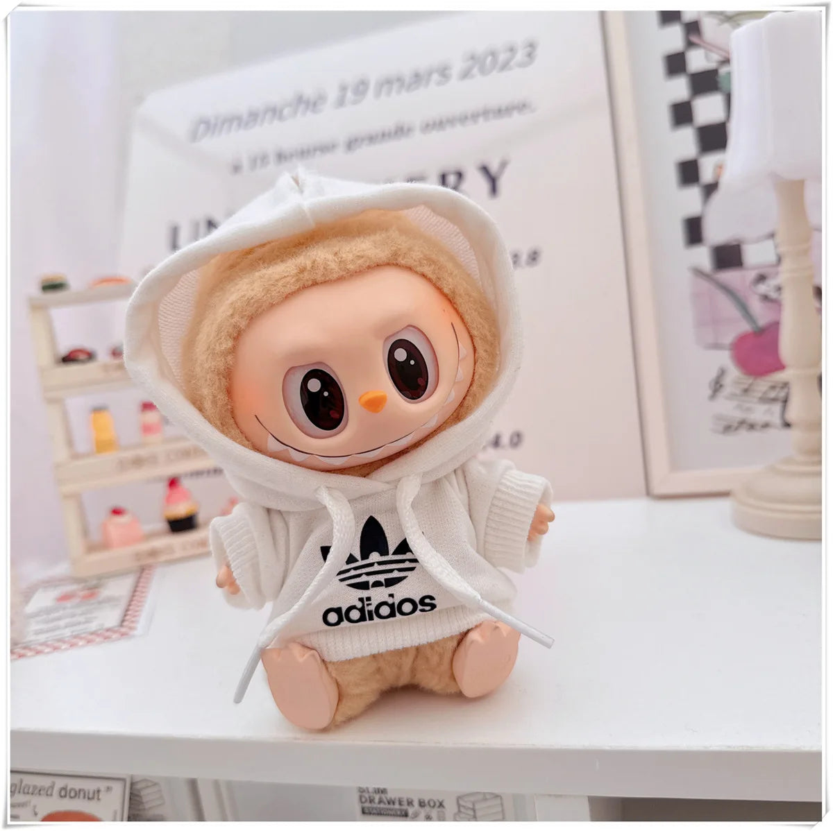 Trendy Hoodie & Pants Set for 15–17cm Dolls