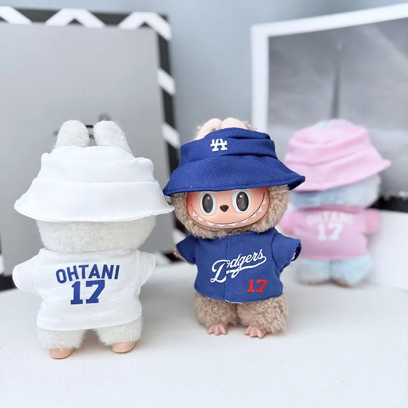 Athletic Fashion Pack for Labubu Dolls (Baseball Jacket Style)