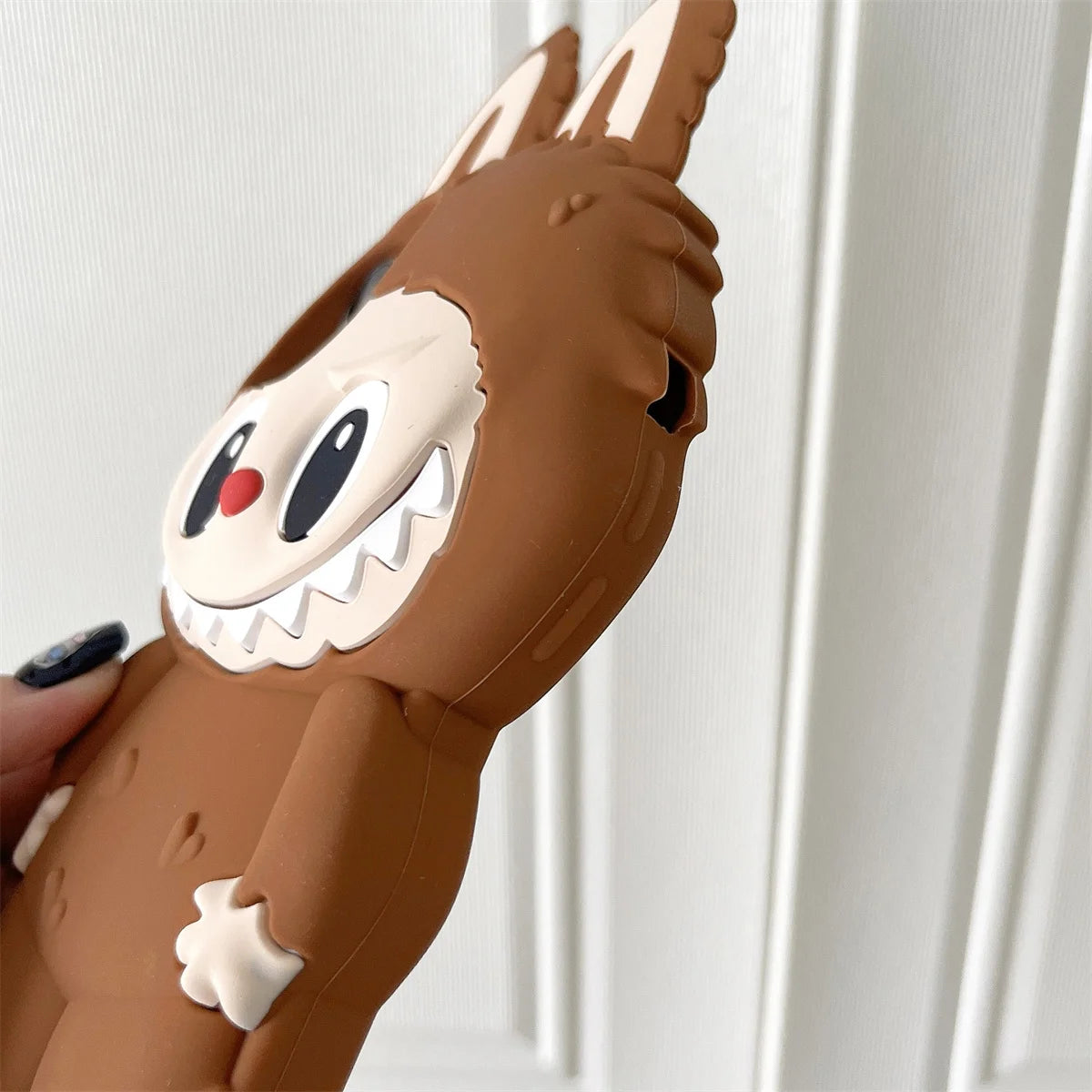 3D Stereoscopic Tab Silicone Phone Case – Full Protection for iPhone 11–15 Pro Max