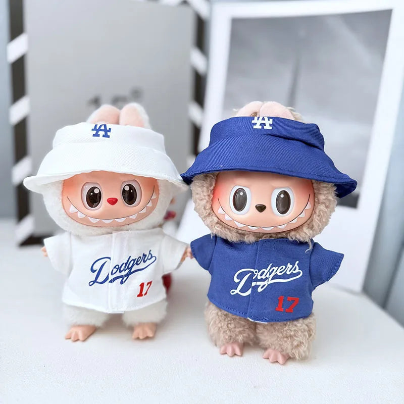 Athletic Fashion Pack for Labubu Dolls (Baseball Jacket Style)