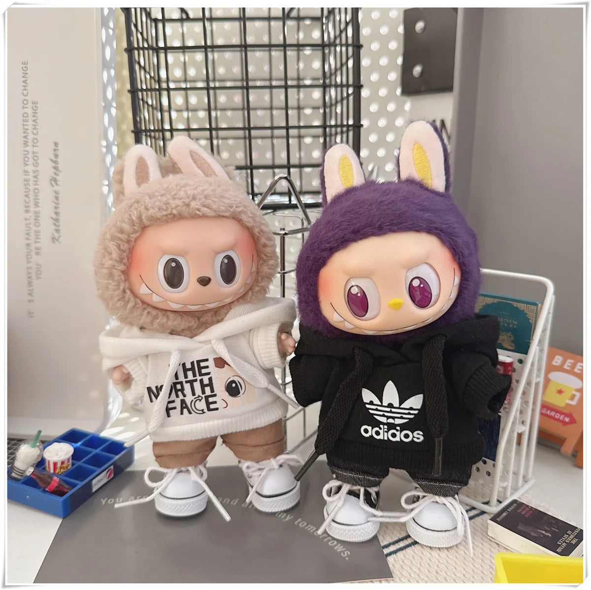 Trendy Hoodie & Pants Set for 15–17cm Dolls