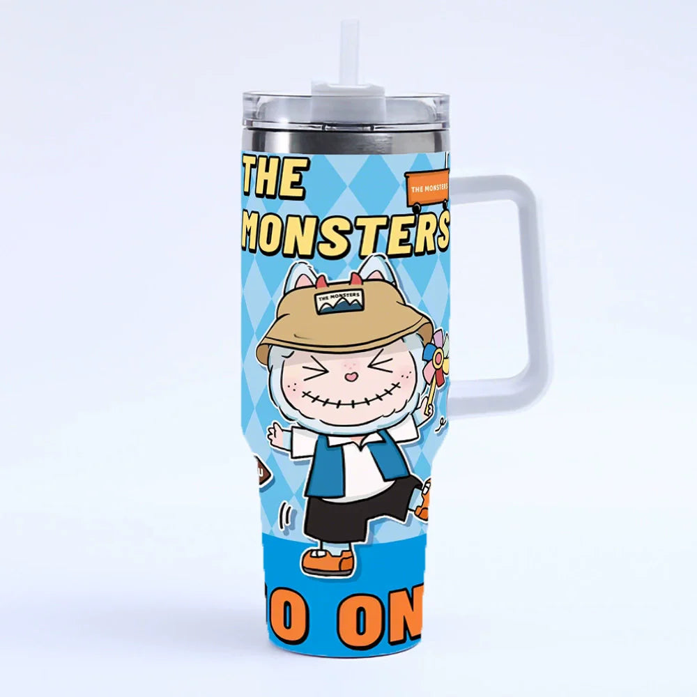 40oz Premium Stainless Steel Tumbler with Straw & Lid (Handgrip Design – BPA-Free)