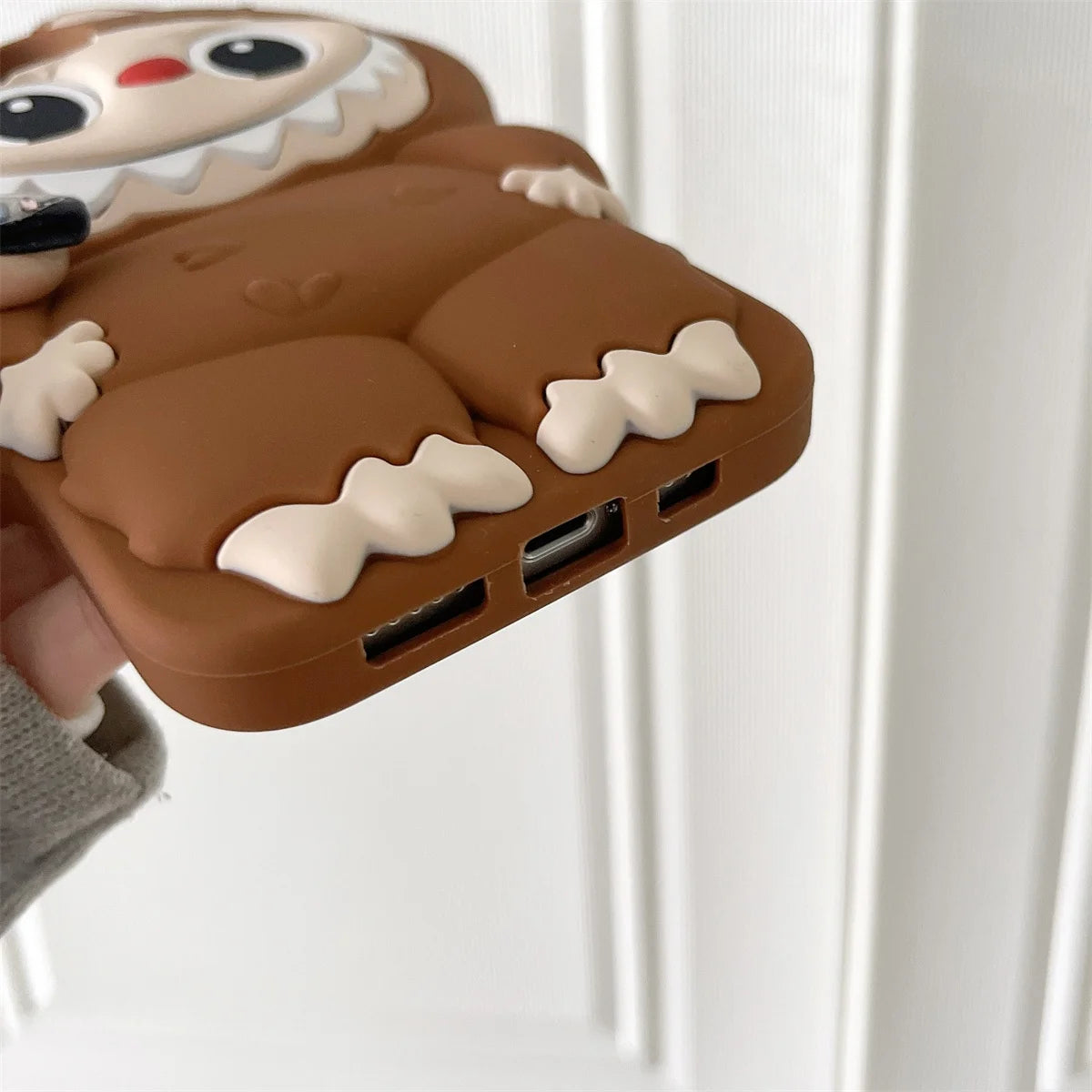 3D Stereoscopic Tab Silicone Phone Case – Full Protection for iPhone 11–15 Pro Max