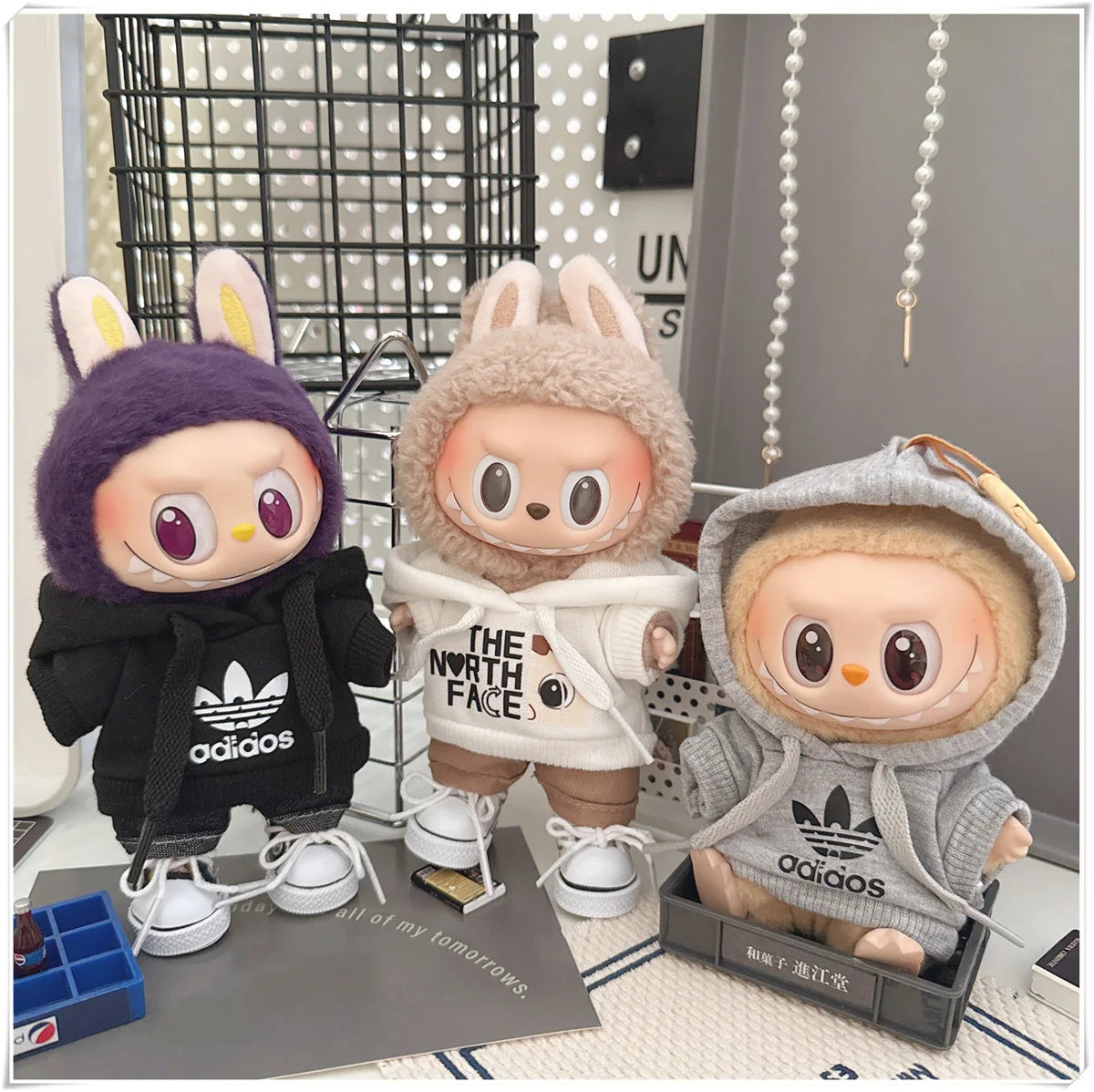 Trendy Hoodie & Pants Set for 15–17cm Dolls