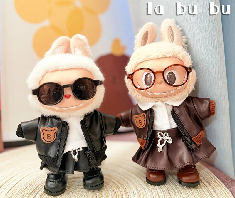 Lu³ – Plush Doll Outfit: Leather Party Set (Cool + Sweet Edition)