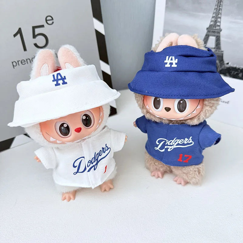 Athletic Fashion Pack for Labubu Dolls (Baseball Jacket Style)