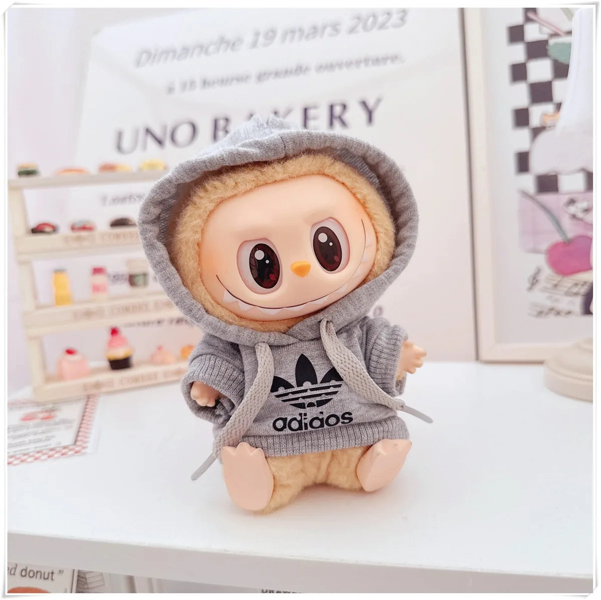 Trendy Hoodie & Pants Set for 15–17cm Dolls