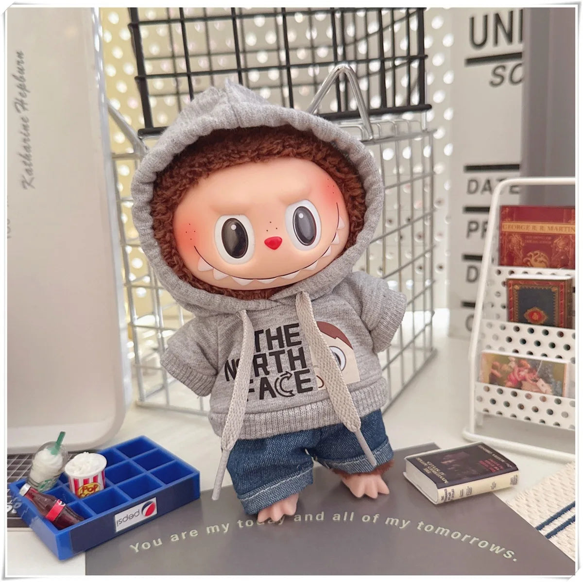 Trendy Hoodie & Pants Set for 15–17cm Dolls