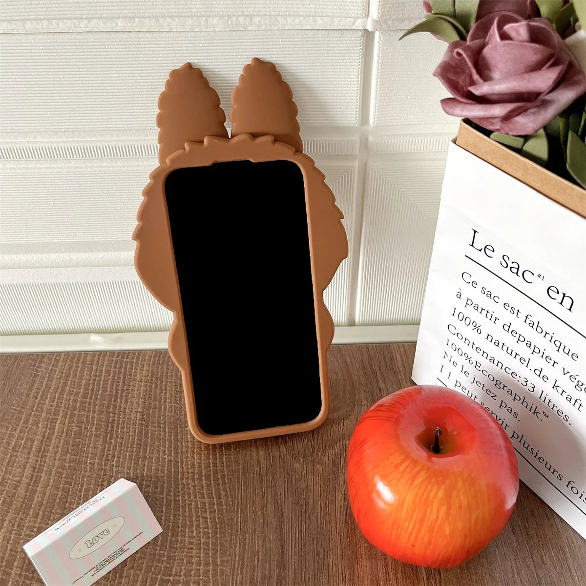 3D Stereoscopic Tab Silicone Phone Case – Full Protection for iPhone 11–15 Pro Max