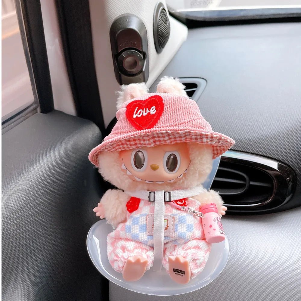 Plush Car Safety Seat for Dolls (Fits Up to 18cm – Kawaii Aromatherapy Style)