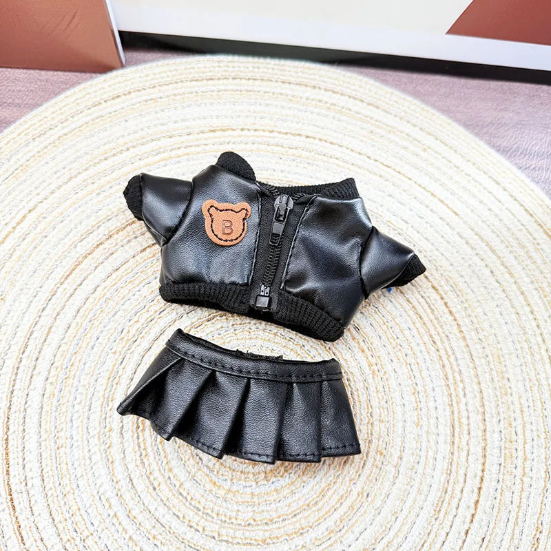 Lu³ – Plush Doll Outfit: Leather Party Set (Cool + Sweet Edition)