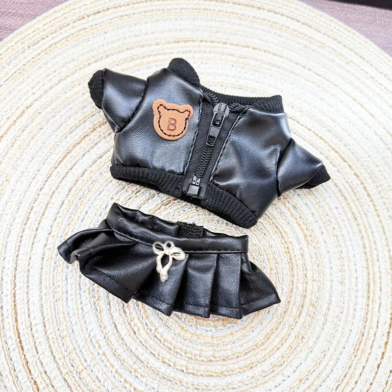 Lu³ – Plush Doll Outfit: Leather Party Set (Cool + Sweet Edition)