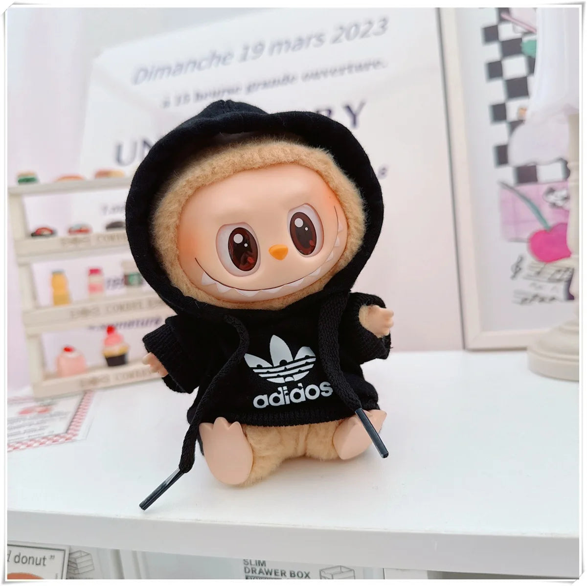 Trendy Hoodie & Pants Set for 15–17cm Dolls