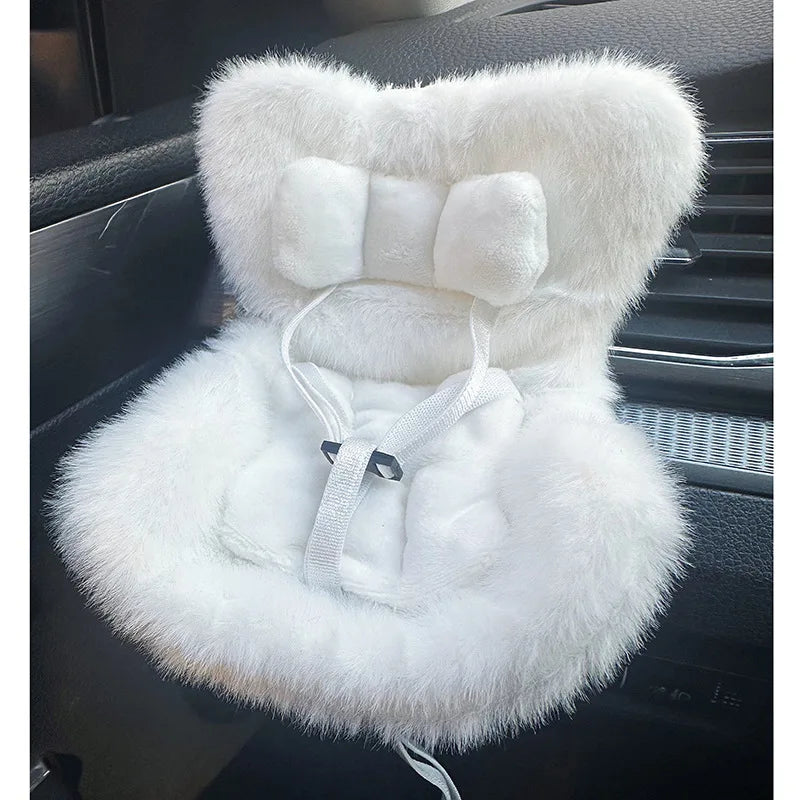 Plush Car Safety Seat for Dolls (Fits Up to 18cm – Kawaii Aromatherapy Style)