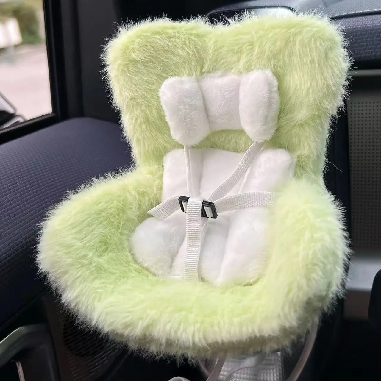 Plush Car Safety Seat for Dolls (Fits Up to 18cm – Kawaii Aromatherapy Style)